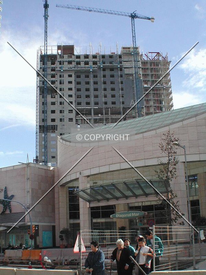 View of the building from Avinguda Diagonal