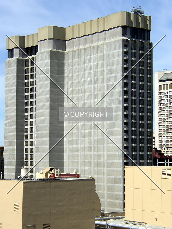 Looking northeast from the 22nd floor of the Hilton