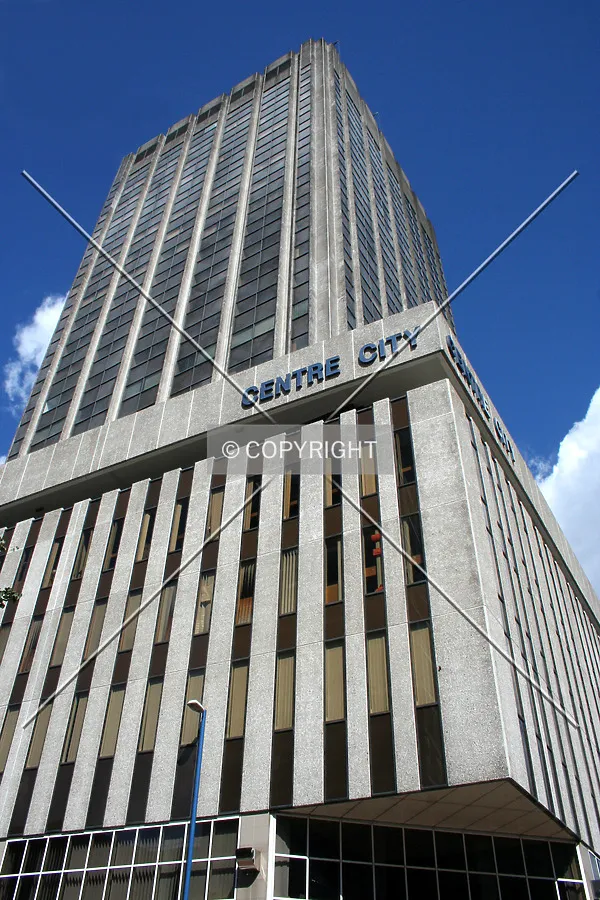 Looking up from the base