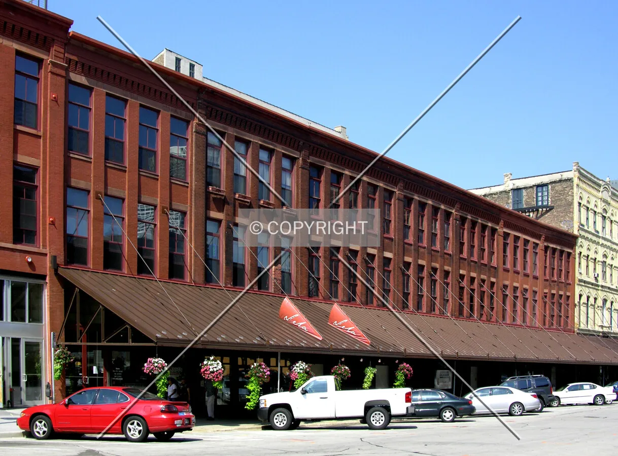 From across North Broadway to the southeast