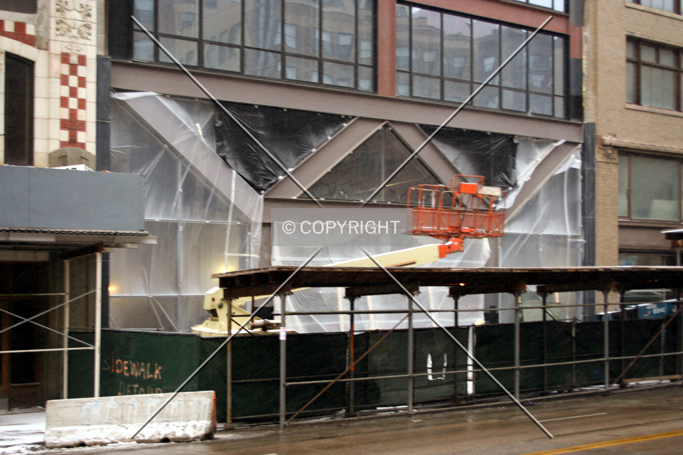 Base of the south wing
