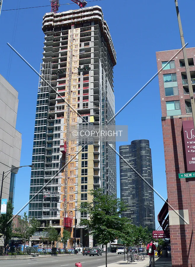 View from the west at New Street and Illinois Street