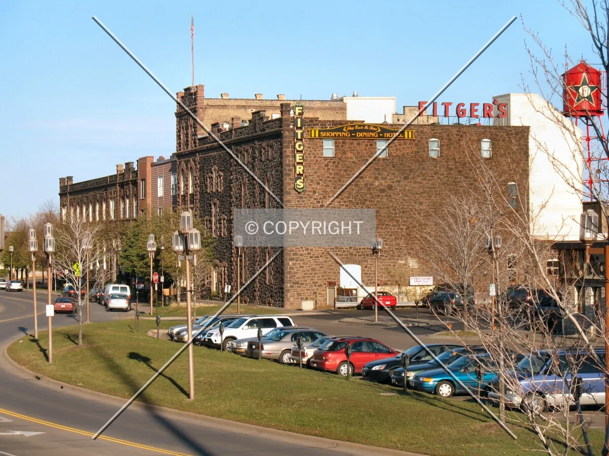 View to the northeast along East Superior Street