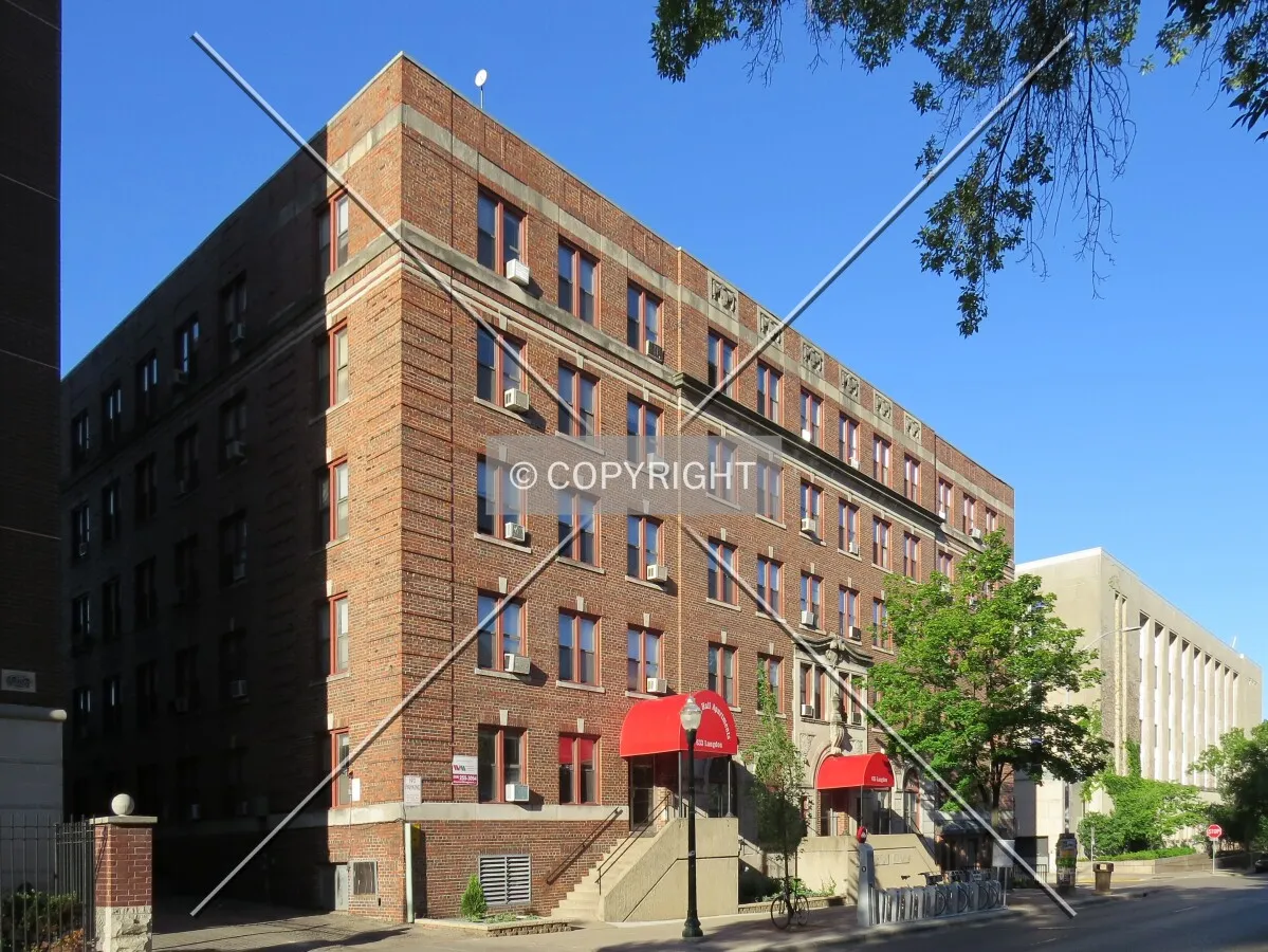View to the southwest across Langdon Street