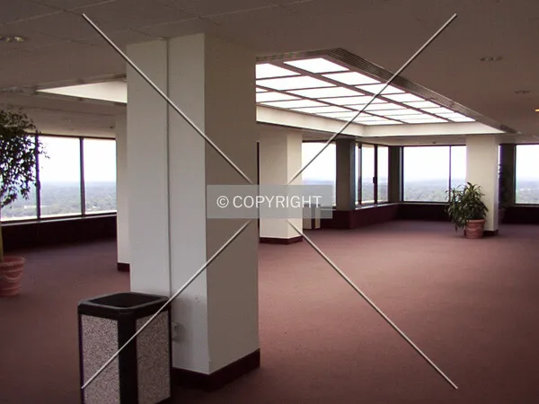 Inside the top-floor observation area