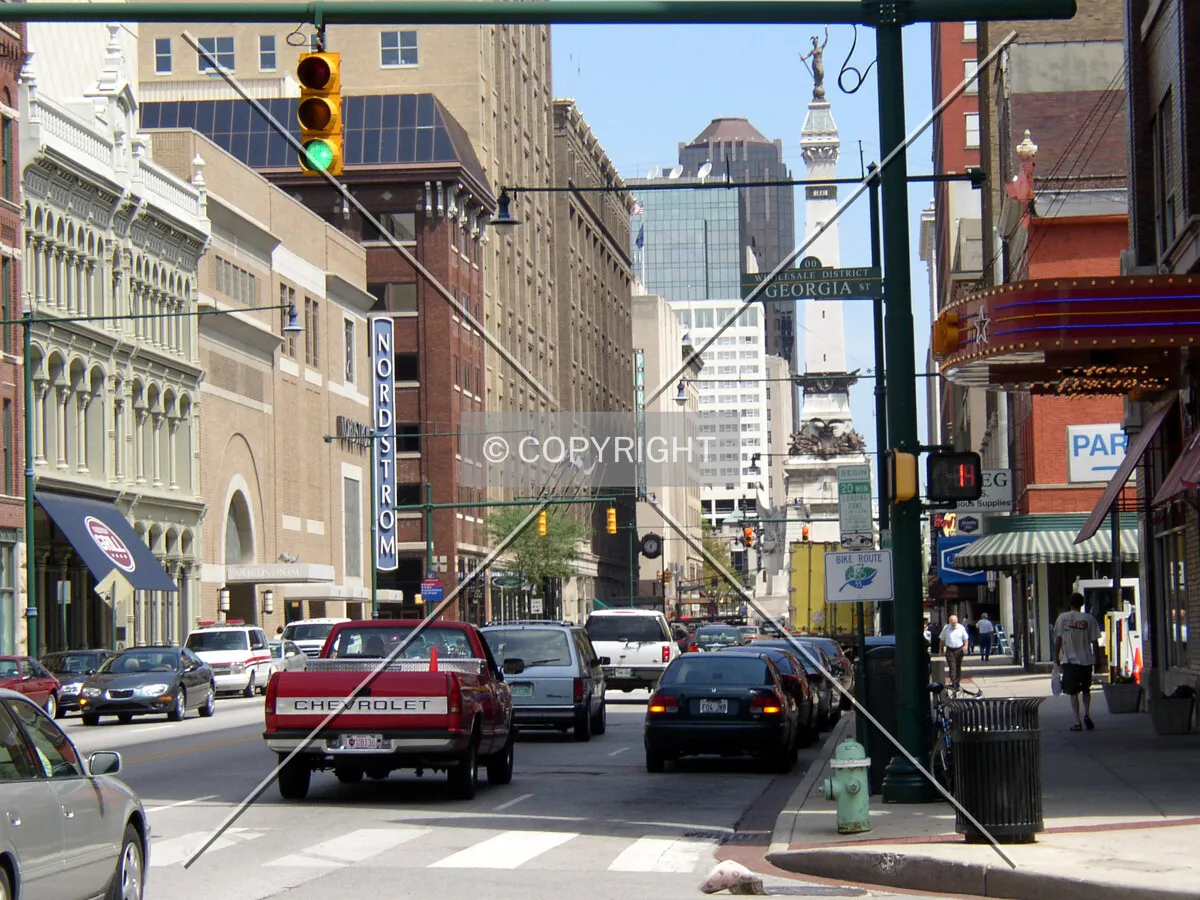 Looking north from Georgia Street