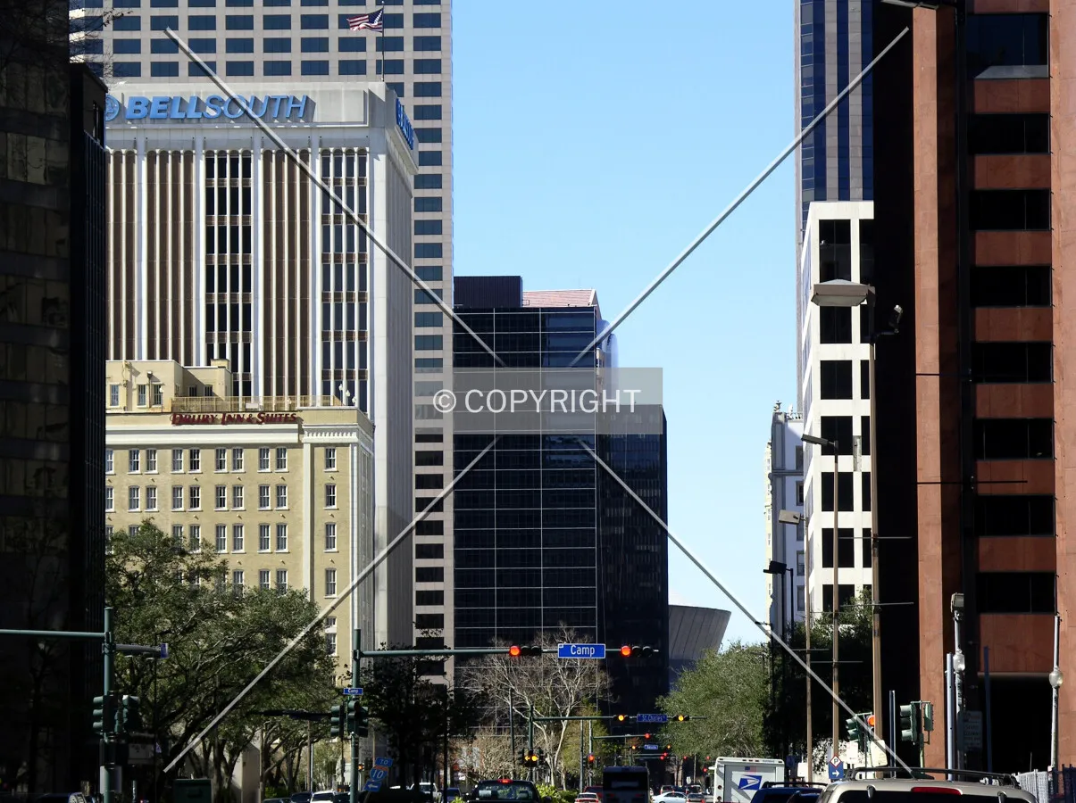 Looking west from Magazine Street