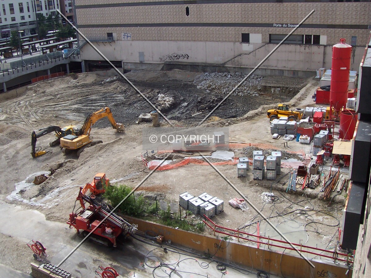 Préparation du site de construction