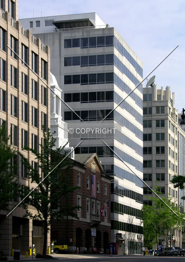 From K Street to the southeast