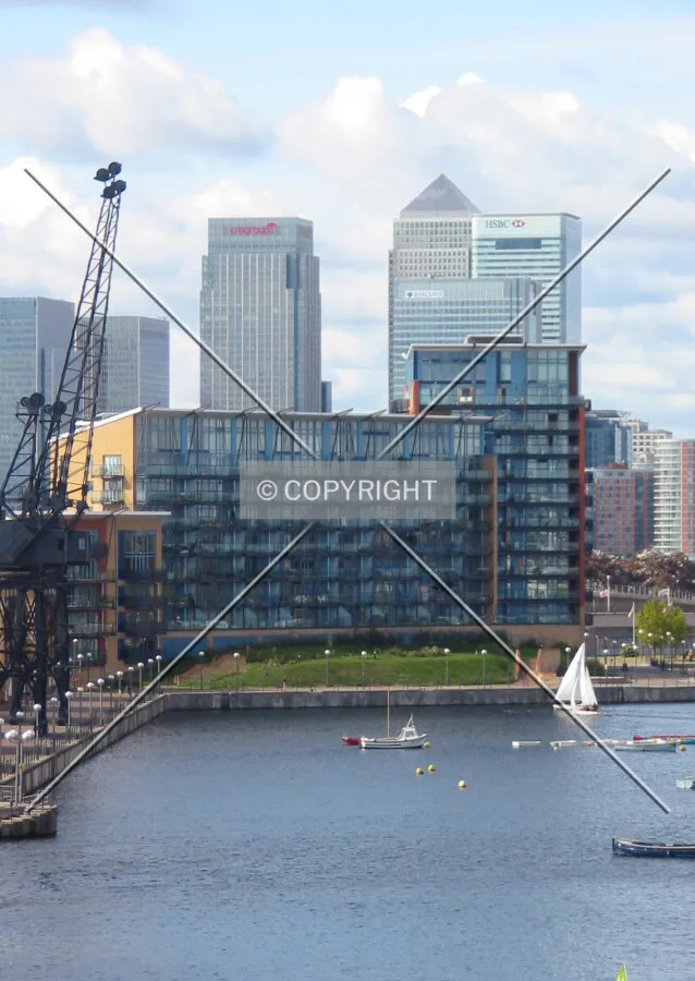 View from the Royal Victoria Dock footbridge