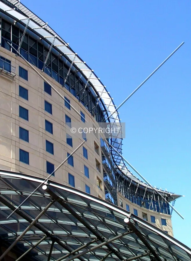 View of the west facade from Jones Bay Road