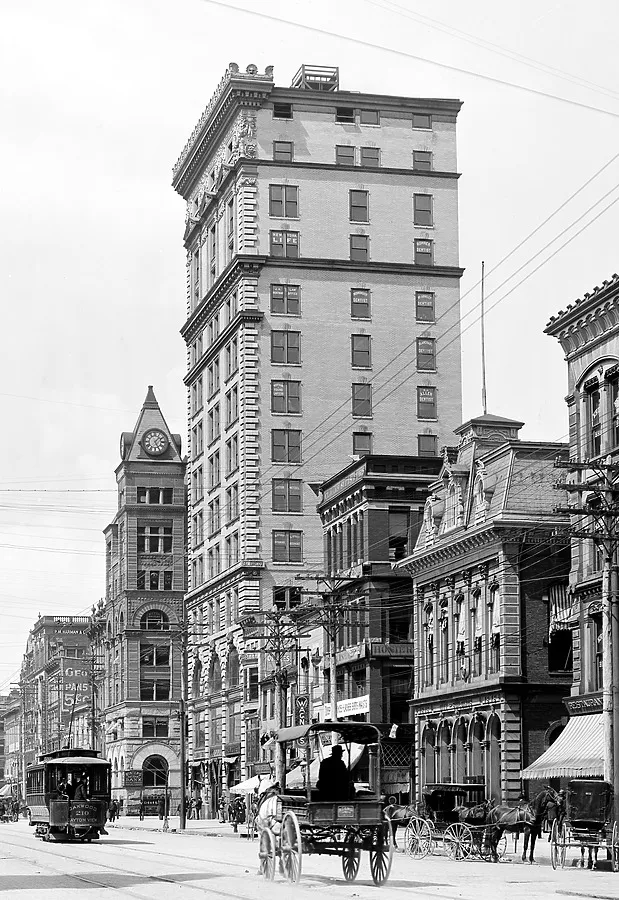 Vintage view from the southwest