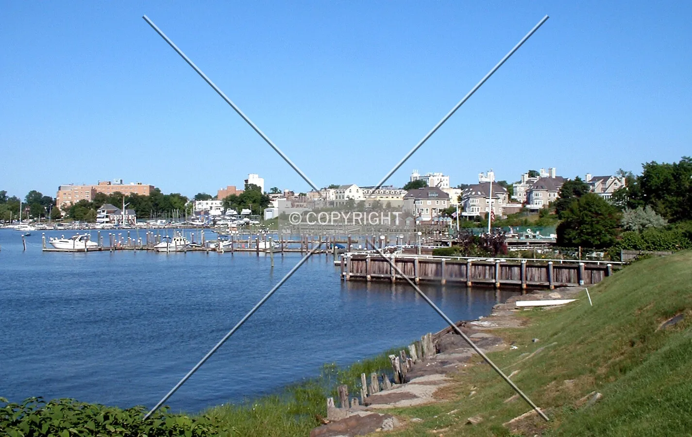 View from the west toward downtown