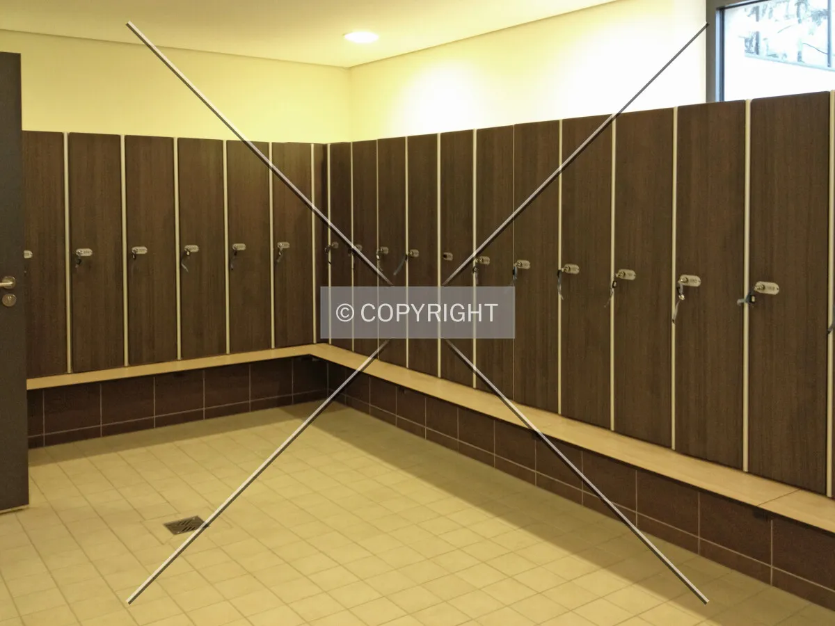 A locker room