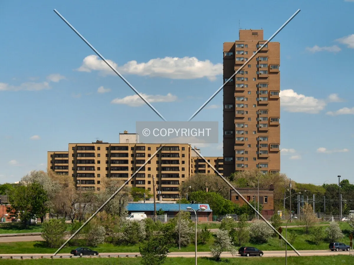 Distant view to the east from 13th Avenue South