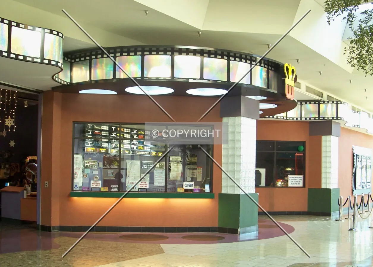 Ticket booth from inside the mall; January 15, 2008