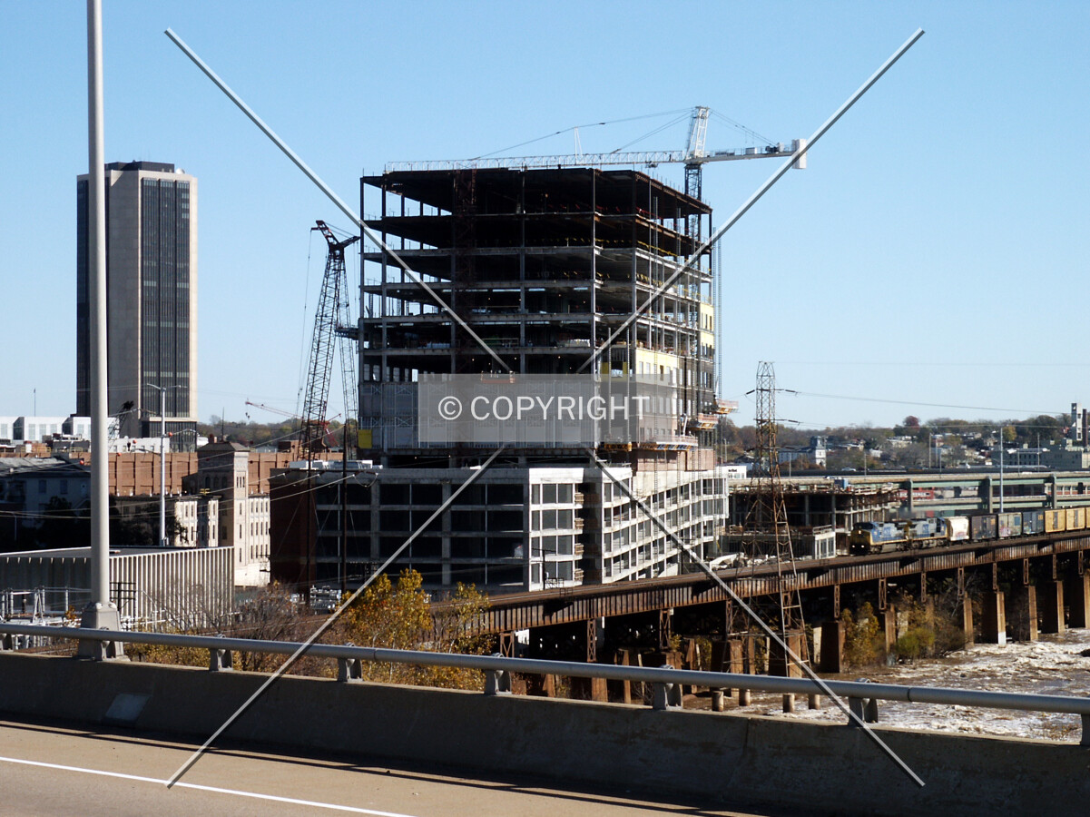 Looking northeast from the Robert E. Lee Bridge