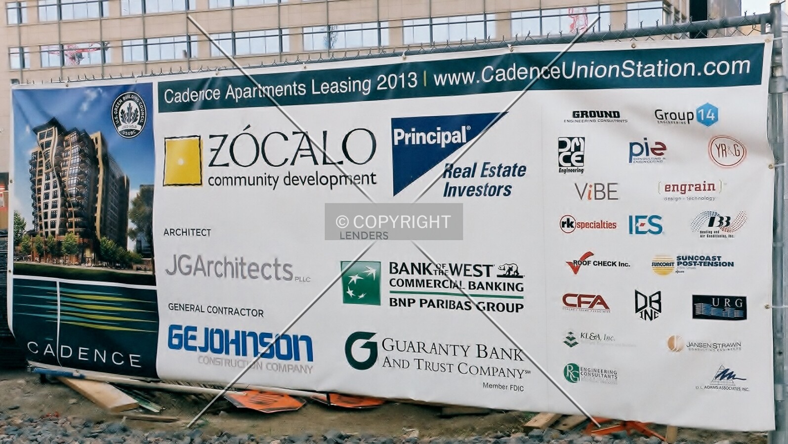 Construction banner