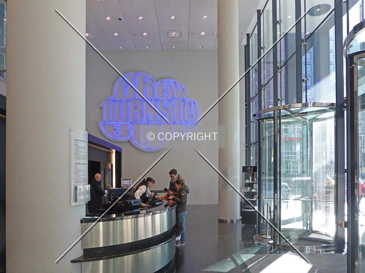 The ticket desk; visitors have to get their ticket here