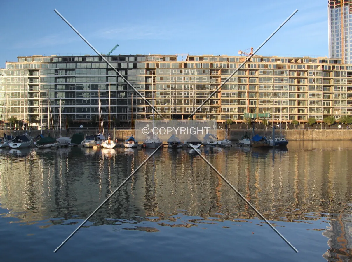 West facade from the Dock Four