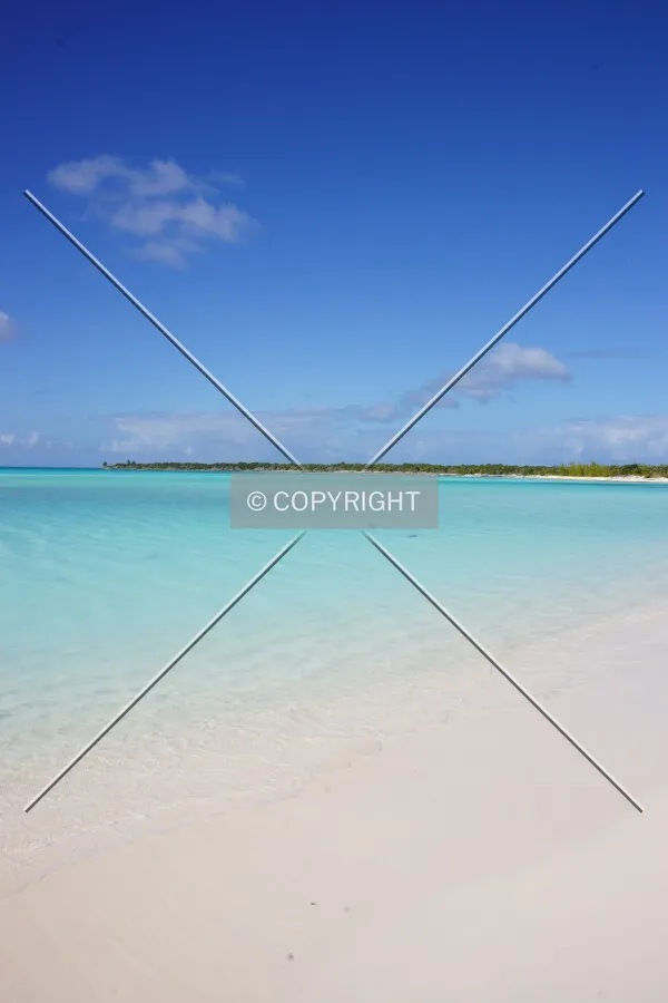 romantic beach on the Bahamas