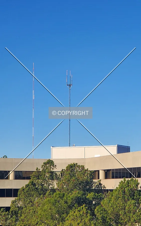 Distant view from the northeast; January 18, 2021