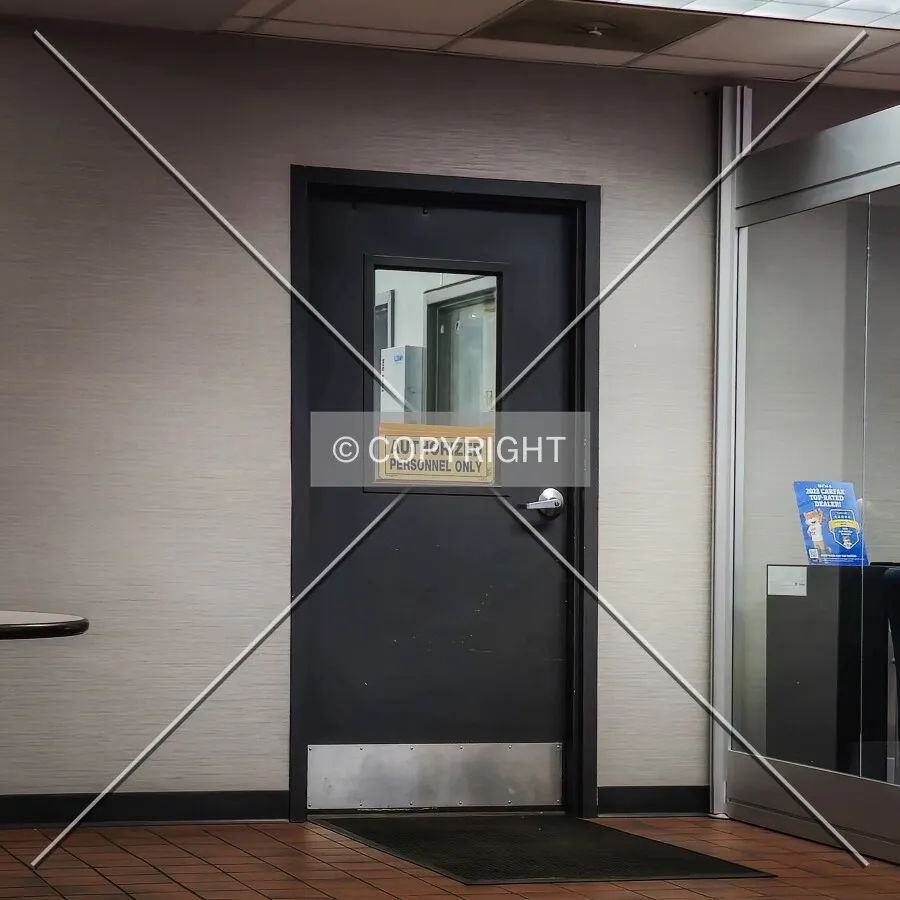 Door to the shop area; February 11, 2025
