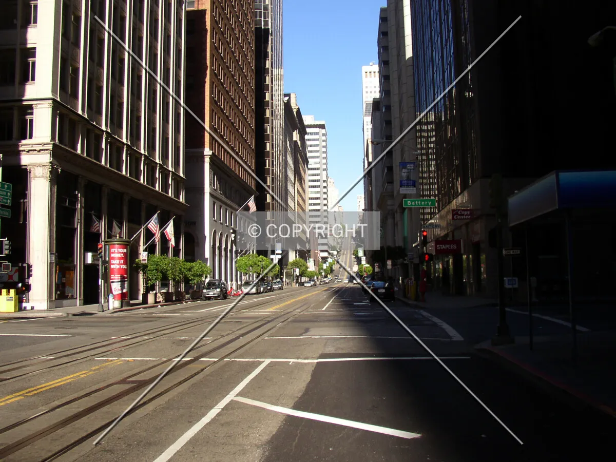 Looking west from Battery Street
