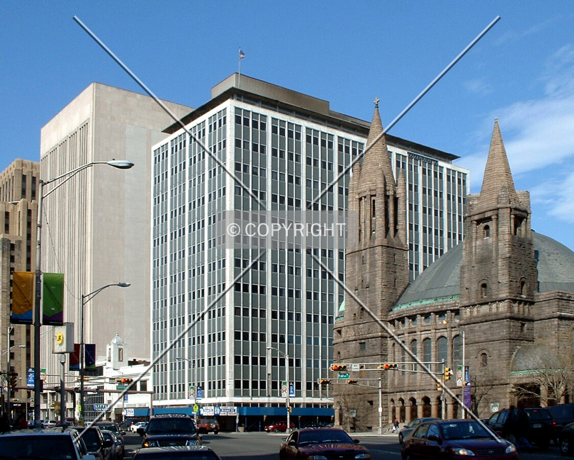 View from the southwest across Broad Street before facade renovation