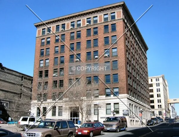 View to the north along Wall Street