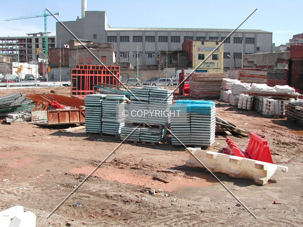 Some materials on the construction site