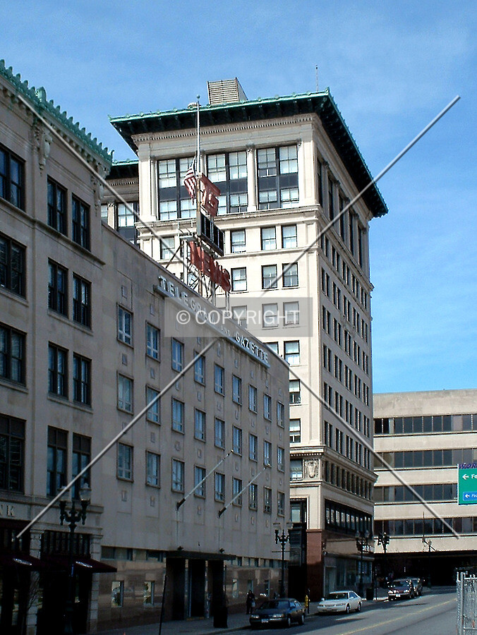 View from the southeast along Franklin Street