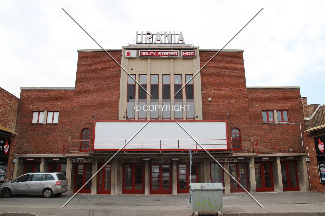 Main facade view from Hungaria utca