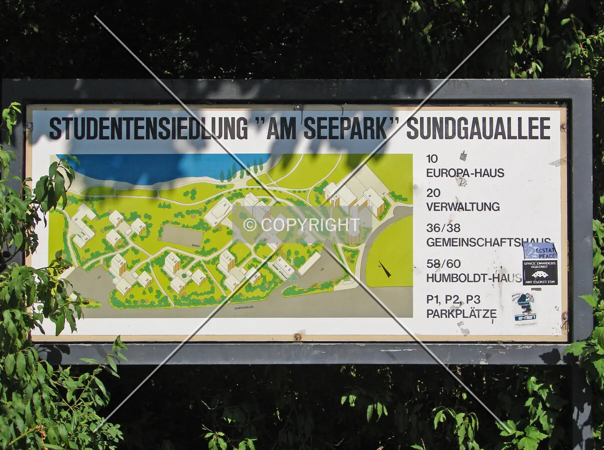Ground plan displayed at Sundgau Allee