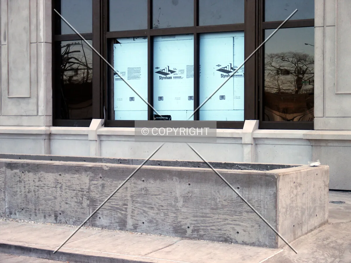 One of the last unfinished windows, near the northwest corner