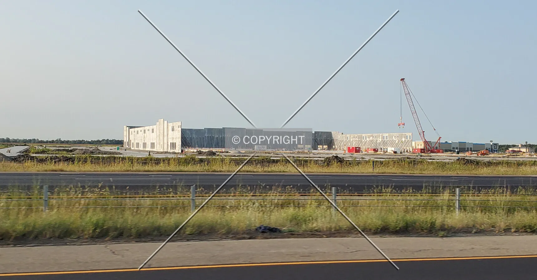 Northeast view during construction; September 20, 2020