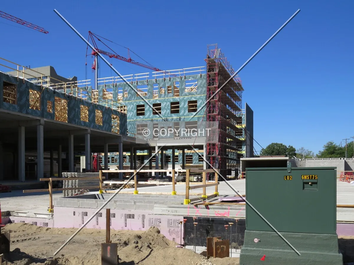 View to the west from 14th Avenue SE
