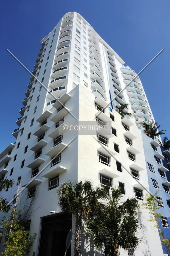 Looking up from the northwest