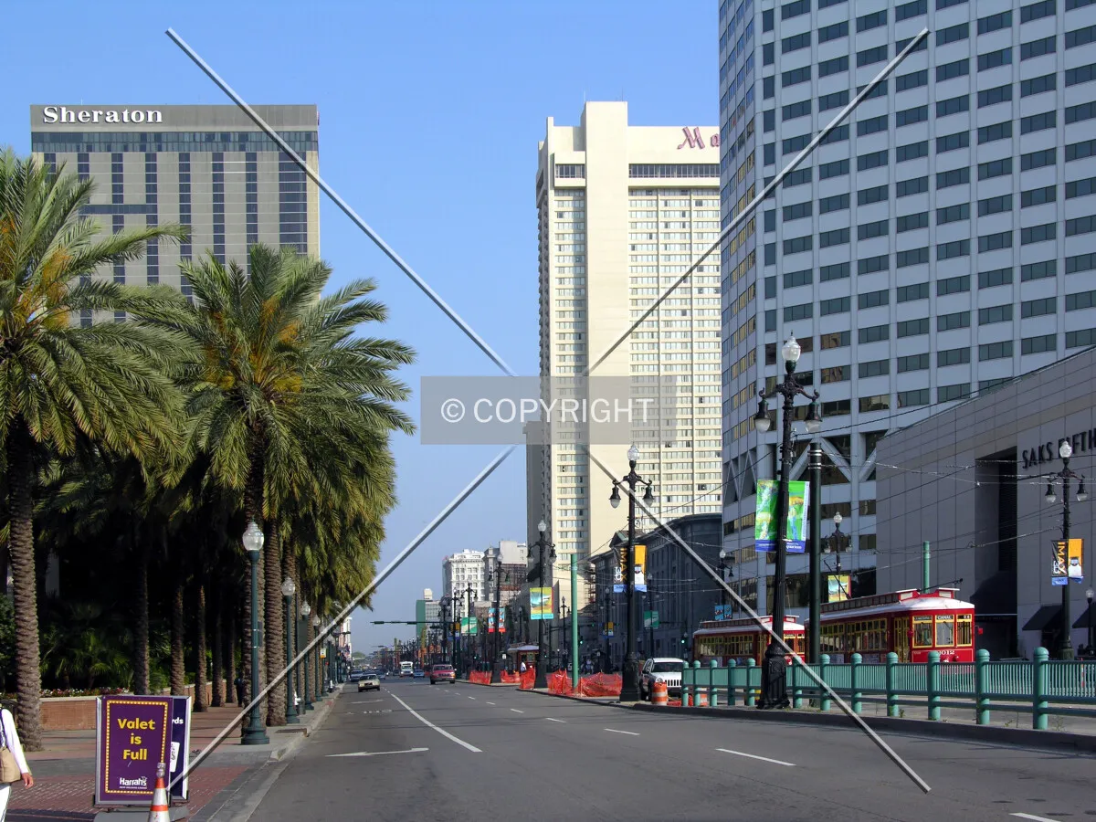 Looking west from the Harrah's Casino