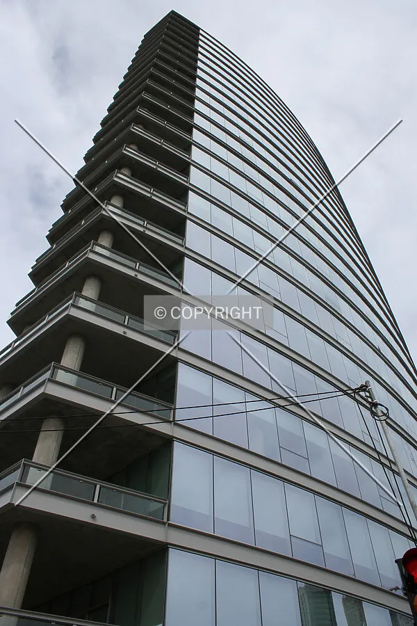 Looking up from the southwest