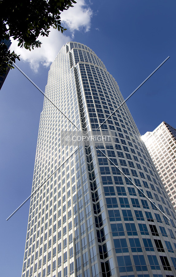 Looking up the southeast corner