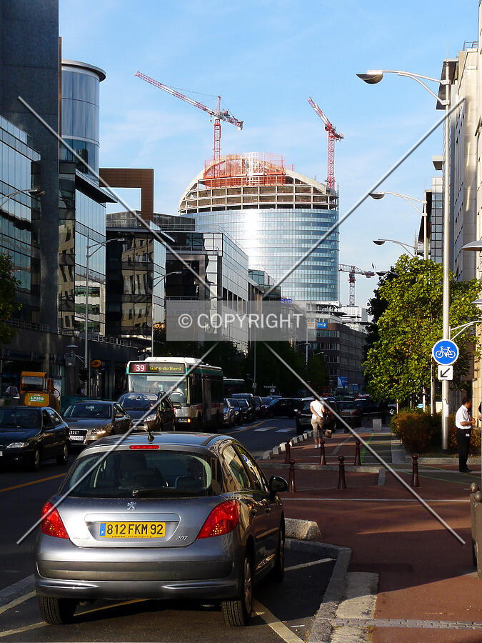 Distant southwest view from Rue Camille Desmoulins