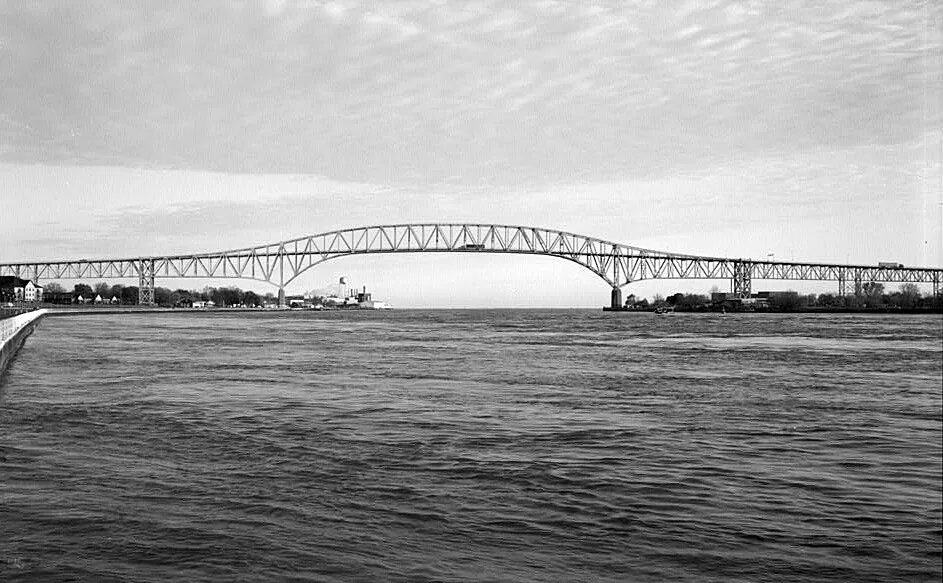 Vintage view from the southwest