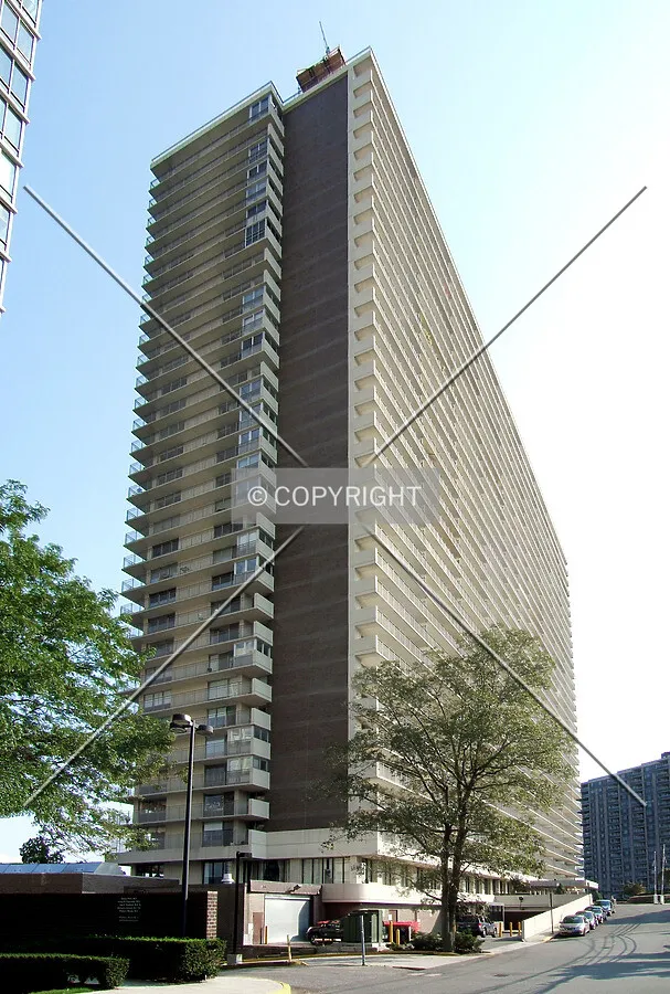 View from the north across Parker Avenue