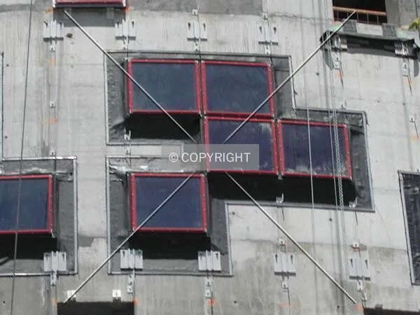 Close view of the windows