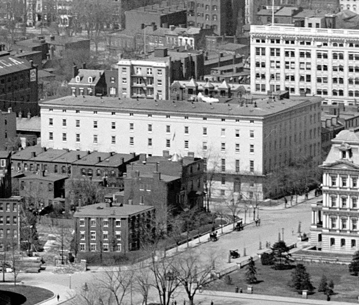 Vintage view from the southeast