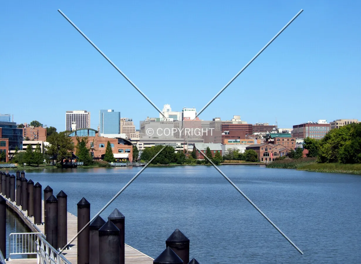 Downtown from the southwest