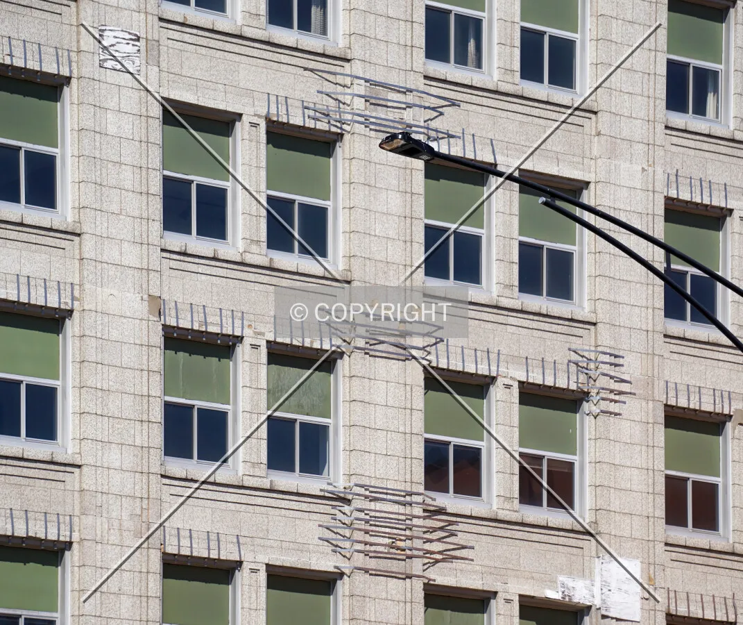 East facade; April 21, 2020