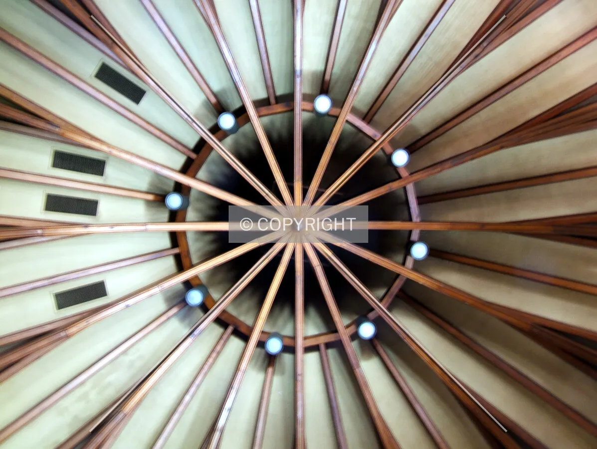 Ceiling in the former reading room