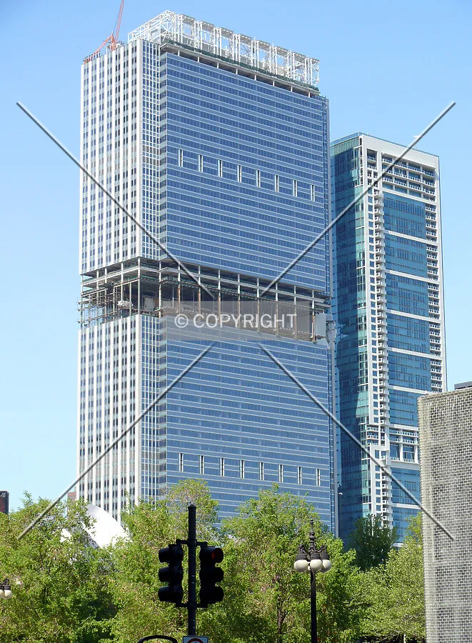 View to the northeast from Michigan Avenue